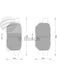 Bosch Brake Pad Rear Set DB1786BL BOSCH - Micks Gone Bush