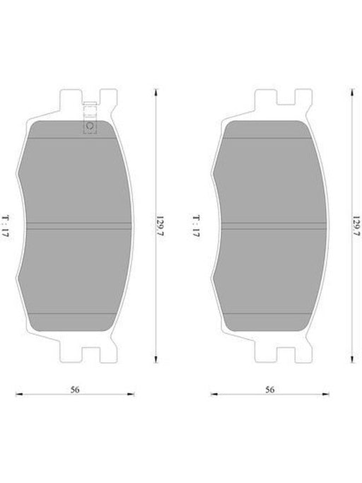 Bosch Brake Pad Front Set DB1787BL BOSCH - Micks Gone Bush