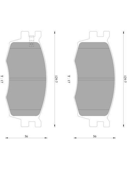 Bosch Brake Pad Front Set DB1787BL BOSCH - Micks Gone Bush