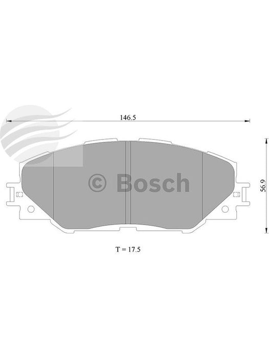 Bosch Brake Pad Front Set DB1801BL BOSCH - Micks Gone Bush
