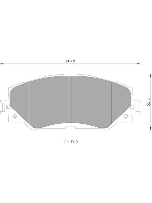 Bosch Brake Pad Front Set DB1802BL BOSCH - Micks Gone Bush