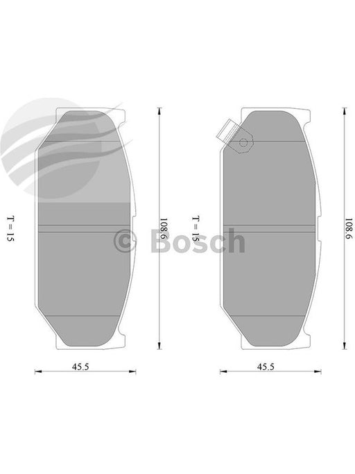 Bosch Brake Pad Front Set DB1818BL BOSCH - Micks Gone Bush