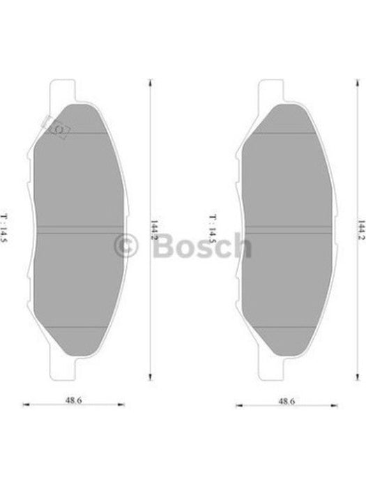 Bosch Brake Pad Front Set DB1819BL BOSCH - Micks Gone Bush