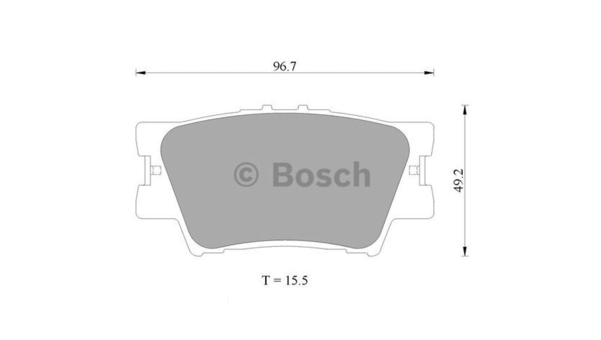Bosch Brake Pad Rear Set DB1832BL BOSCH - Micks Gone Bush