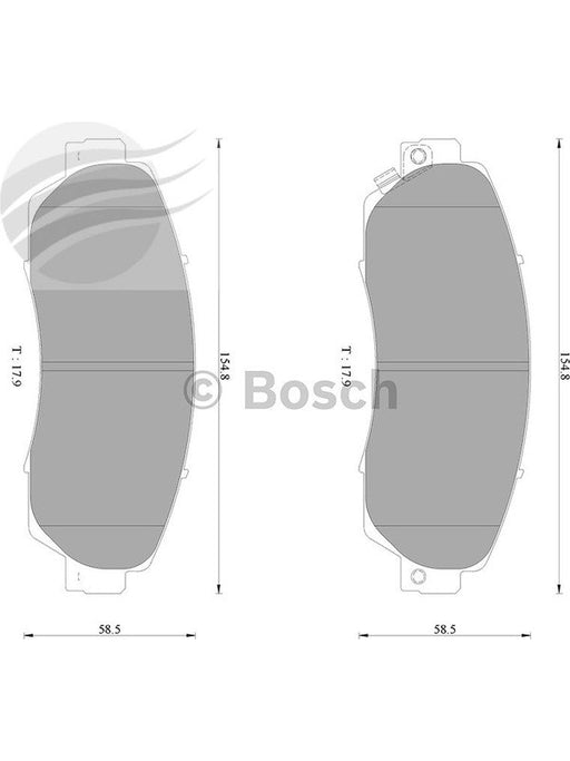 Bosch Brake Pad Front Set DB1843BL BOSCH - Micks Gone Bush