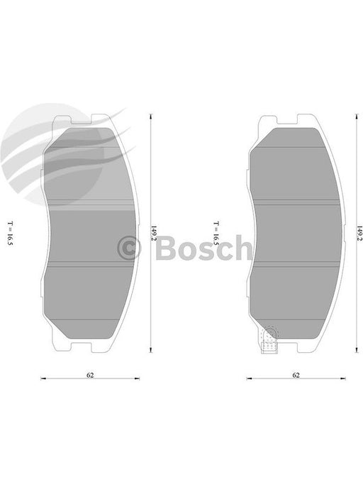 Bosch Brake Pad Front Set DB1850BL BOSCH - Micks Gone Bush