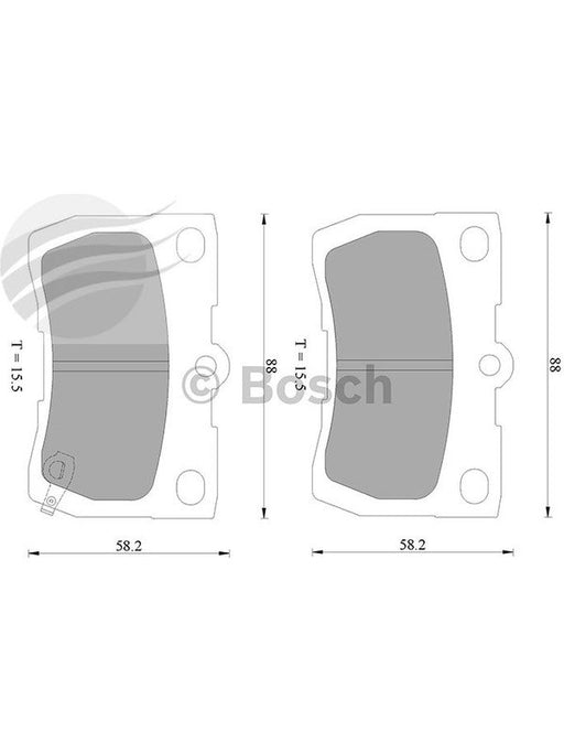 Bosch Brake Pad Rear Set DB1854BL BOSCH - Micks Gone Bush