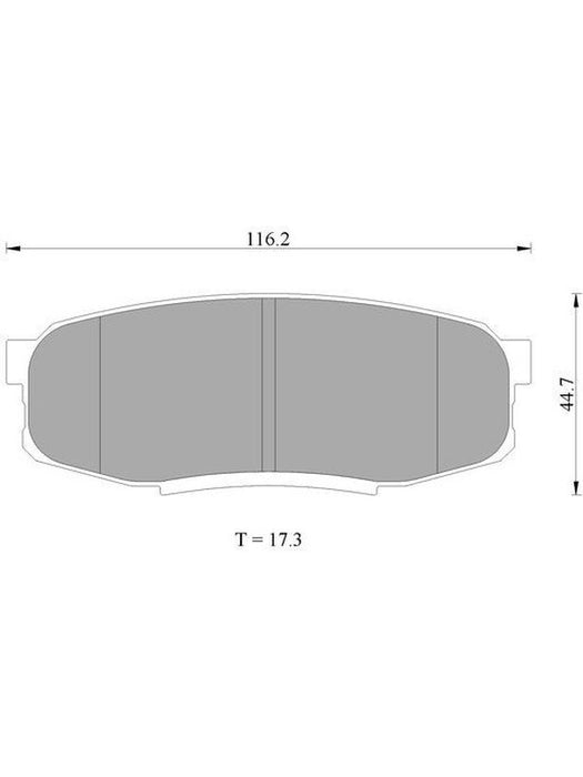 Bosch Brake Pad Rear Set DB1857BL BOSCH - Micks Gone Bush
