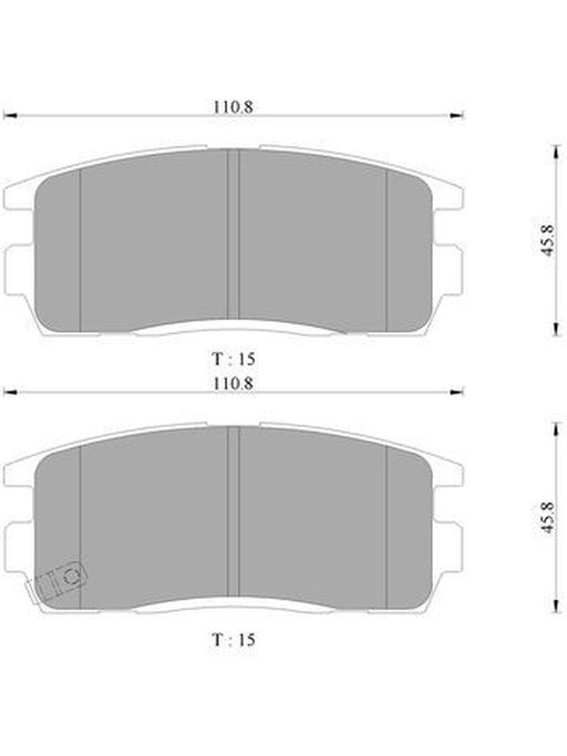 Bosch Brake Pad Rear Set DB1862BL BOSCH - Micks Gone Bush