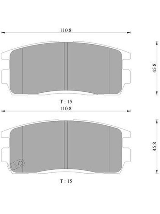 Bosch Brake Pad Rear Set DB1862BL BOSCH - Micks Gone Bush