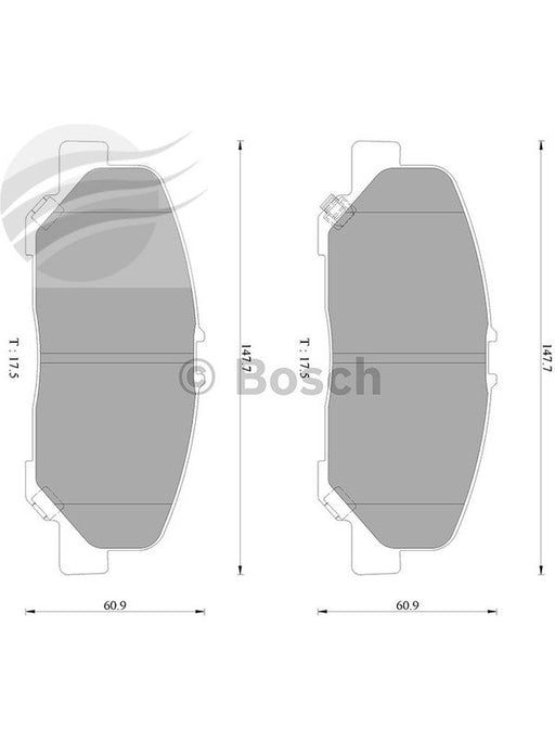 Bosch Brake Pad Front Set DB1913BL BOSCH - Micks Gone Bush