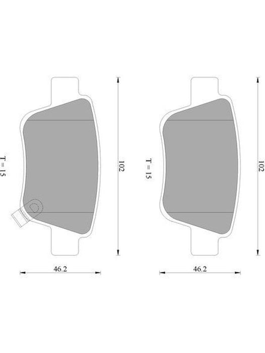 Bosch Brake Pads Rear Set DB1914BL BOSCH - Micks Gone Bush