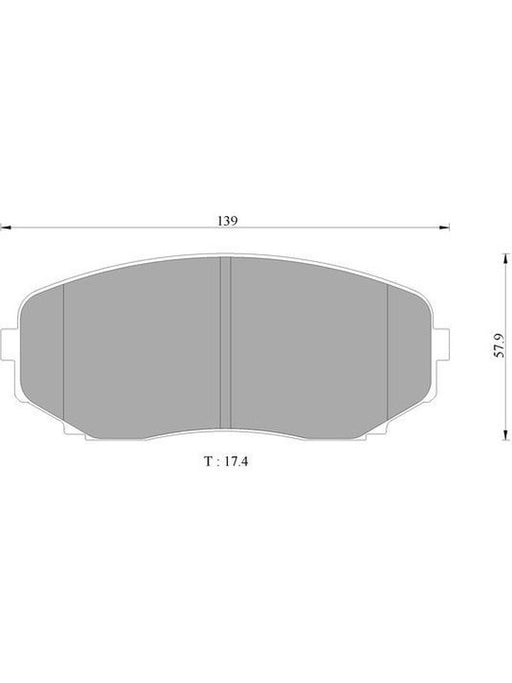 Bosch Brake Pad Front Set DB1916BL BOSCH - Micks Gone Bush