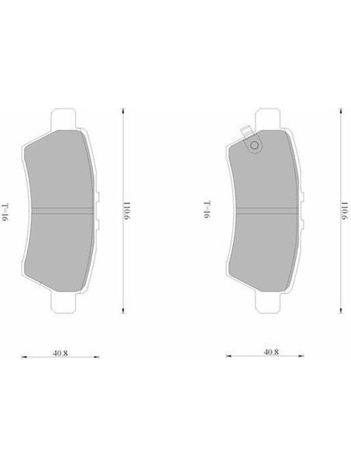 Bosch Brake Pad Rear Set DB1919BL BOSCH - Micks Gone Bush