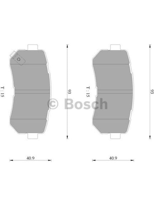 Bosch Brake Pad Rear Set DB1943BL BOSCH - Micks Gone Bush
