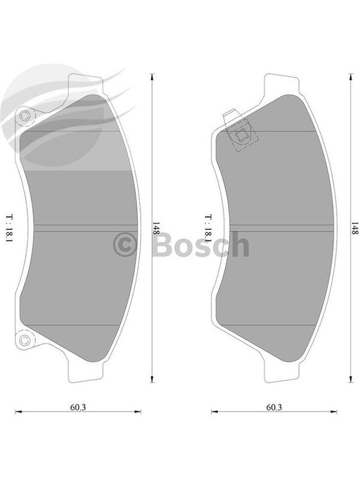 Bosch Brake Pad Front Set DB1989BL BOSCH - Micks Gone Bush