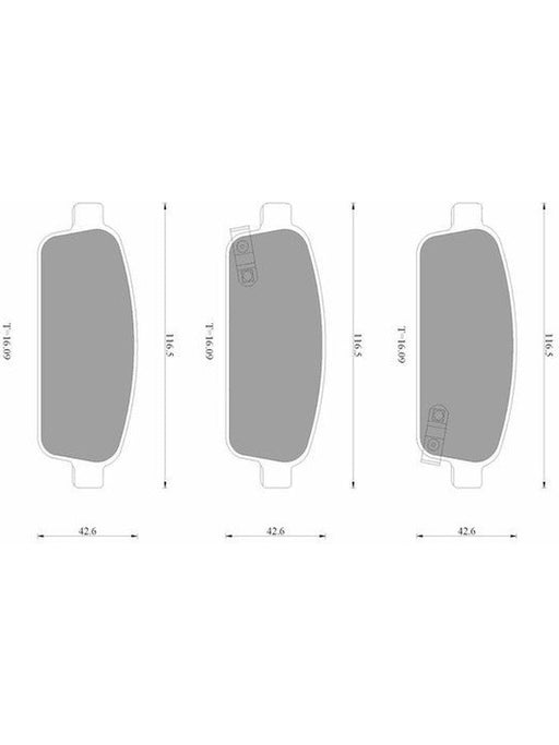 Bosch Brake Pad Rear Set DB1990BL BOSCH - Micks Gone Bush