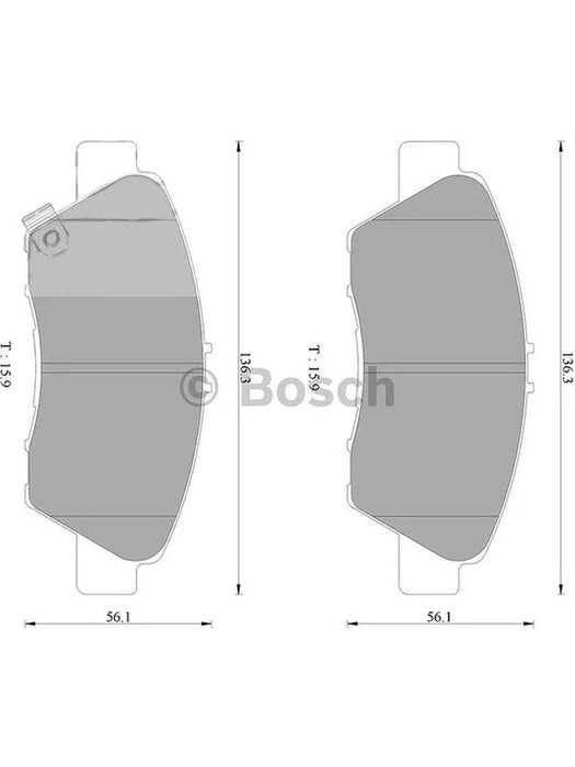 Bosch Brake Pads Front Set DB1991BL BOSCH - Micks Gone Bush