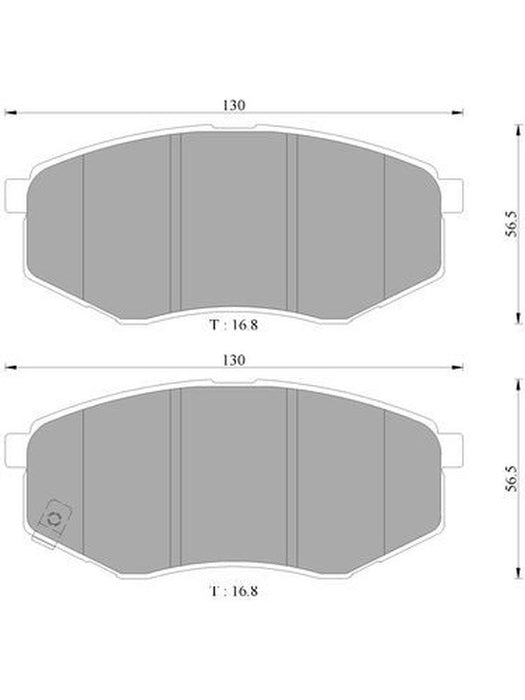 Bosch Brake Pad Front Set DB2072BL BOSCH - Micks Gone Bush