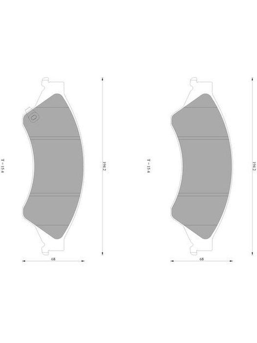 Bosch Brake Pad Front Set DB2074BL BOSCH - Micks Gone Bush