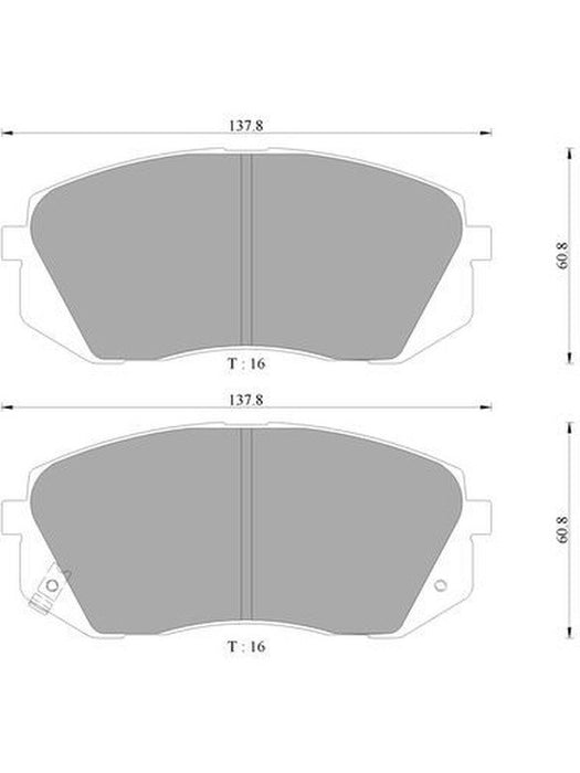 Bosch Brake Pad Front Set DB2174BL BOSCH - Micks Gone Bush