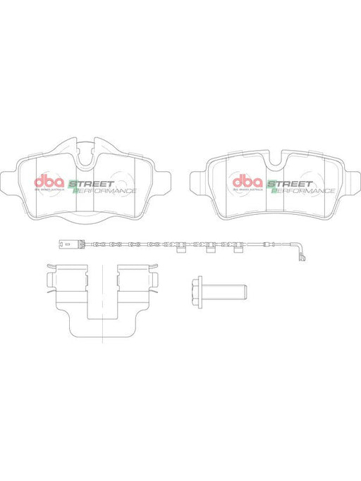 DBA Street Performance Brake Pads DB2214SP DBA - Micks Gone Bush