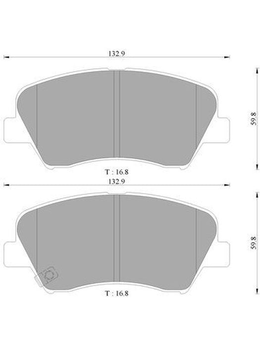 Bosch Brake Pad Front Set DB2240BL BOSCH - Micks Gone Bush