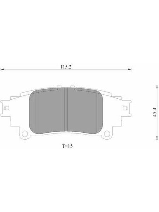Bosch Brake Pad Rear Set DB2245BL BOSCH - Micks Gone Bush