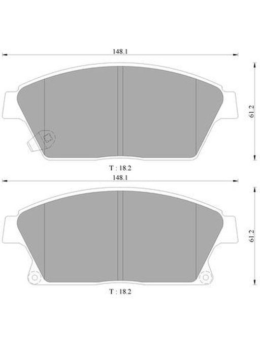 Bosch Brake Pad Front Set DB2268BL BOSCH - Micks Gone Bush