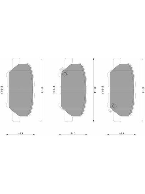 Bosch Brake Pad Rear Set DB2294BL BOSCH - Micks Gone Bush