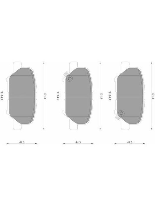 Bosch Brake Pad Rear Set DB2294BL BOSCH - Micks Gone Bush