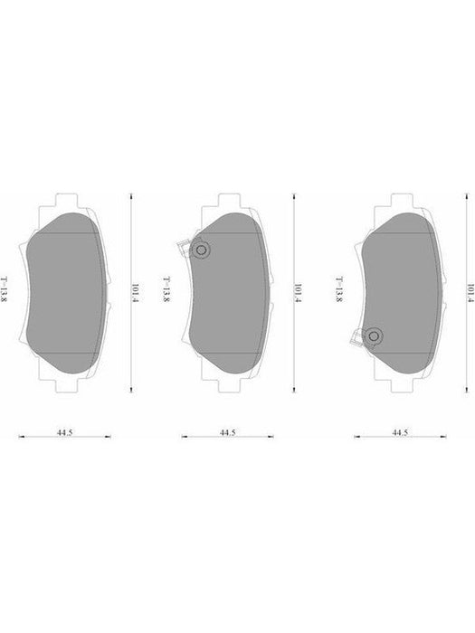 Bosch Brake Pad Rear Set DB2331BL BOSCH - Micks Gone Bush
