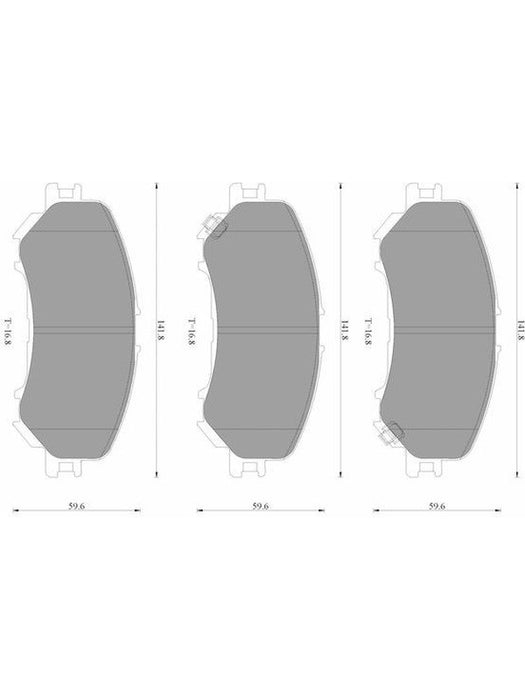 Bosch Front Disc Brake Pad Set DB2345BL Brake Pads BOSCH - Micks Gone Bush