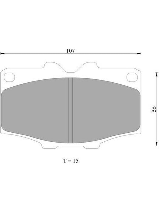 Bosch Brake Pad Front Set DB288BL BOSCH - Micks Gone Bush