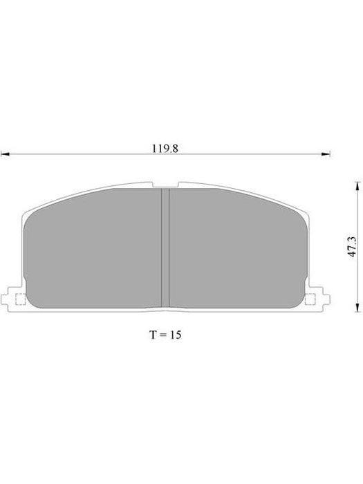 Bosch Brake Pad Front Set DB308BL BOSCH - Micks Gone Bush