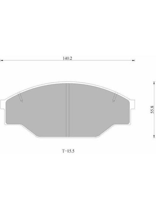 Bosch Brake Pad Front Set DB318BL BOSCH - Micks Gone Bush