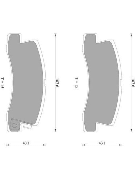 Bosch Brake Pad Rear Set DB422BL BOSCH - Micks Gone Bush