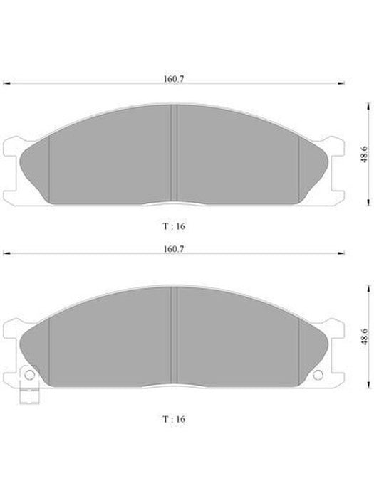 Bosch Brake Pad Front Set DB438BL BOSCH - Micks Gone Bush