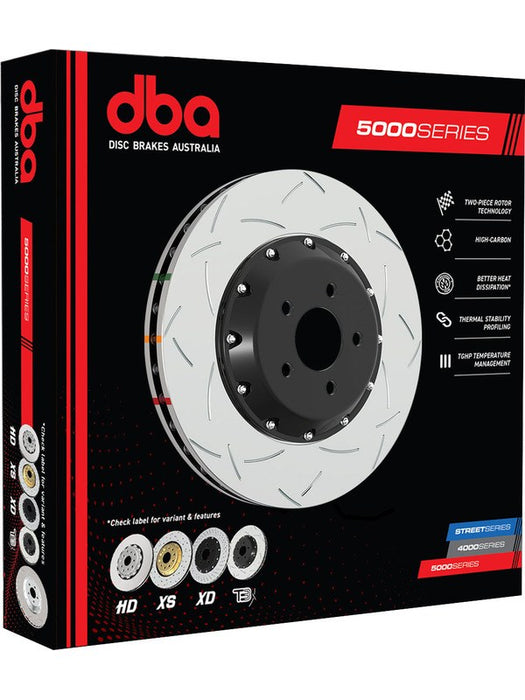 DBA 5000 T3 Slotted Disc Brake Rotor Left (Single) Black DBA52231BLKLS DBA - Micks Gone Bush