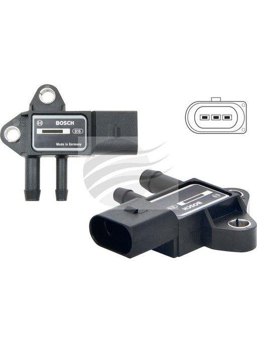 Bosch Exhaust Pressure Sensor VW Jetta Caddy 2.0L TDi Bls Bpc Bnz 2006 DEPS1027 BOSCH - Micks Gone Bush