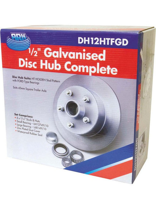ARK 1/2" Trailer Disc Brake Hub Gal For Holden with Ford Bearings DH12HTFGD ARK - Micks Gone Bush