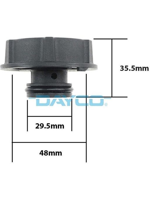 Dayco Coolant Expansion Recovery Tank Cap DRC045 Overflow & Recovery Tanks Dayco - Micks Gone Bush