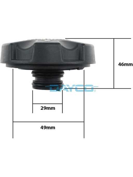Dayco Coolant Expansion and Recovery Tank Radiator Cap DRC049 Overflow & Recovery Tanks Dayco - Micks Gone Bush