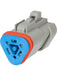 Deutsch Pck 1 Dt Ser 3 Way Socket J1939 Terminals Resistor & Blue DT06-3S-P006 Deutsch - Micks Gone Bush