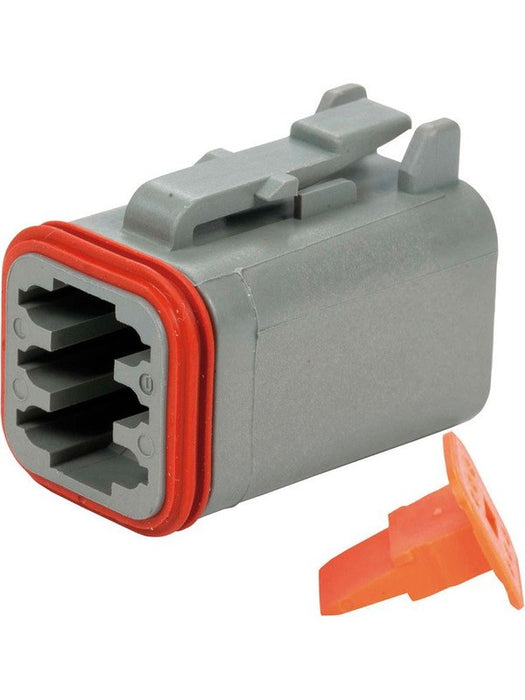 Deutsch Socket Connector DT 6 Way With Wedge DT06-6S-W Electrical Connectors Deutsch - Micks Gone Bush