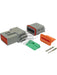 Deutsch Dt Series 12 Way Connector Kit Incl Green Band Terminals DT12-1 Deutsch - Micks Gone Bush
