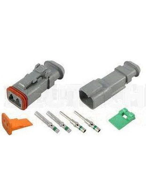 Deutsch Dt Series 2 Way Connector Kit Shrink Boot Adaptor Incl Green DT2-1-E008 Deutsch Deutsch - Micks Gone Bush