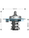 Dayco Thermostat DT27A Dayco - Micks Gone Bush