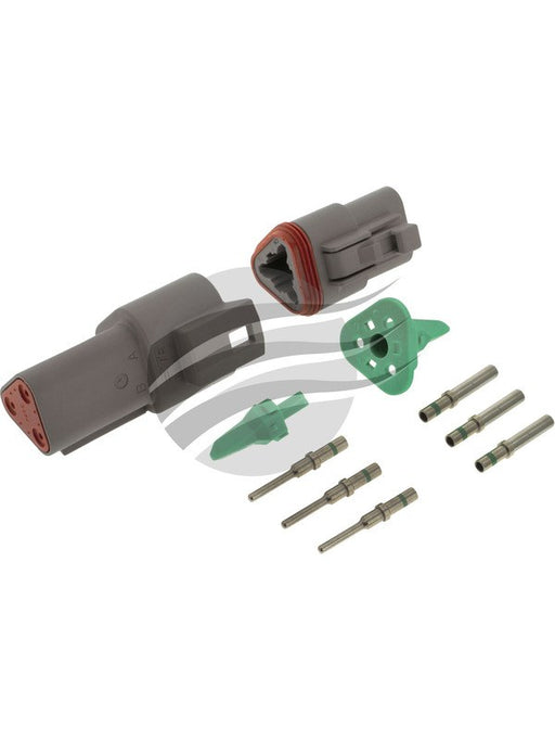 Deutsch Dt Series 3 Way Connector Kit [ref Narva 57423BL] DT3-1 Weatherproof Connectors Deutsch - Micks Gone Bush