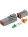 Deutsch Dt Series 4 Way Connector Kit Incl Green Band Terminals & Wedges DT4-1 Deutsch - Micks Gone Bush